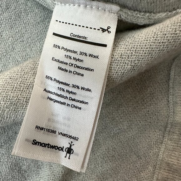 Smartwool Pine Shadow Crew Neck Wool Blend Sweater Women's SMALL - Picture 4 of 8